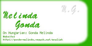 melinda gonda business card